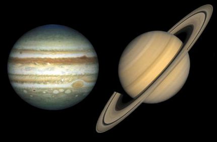 Conjonction entre Jupiter et Saturne