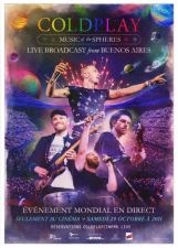 Concert Coldplay au Cinma
