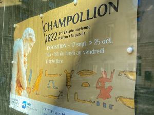 Visite Guide expo Champollion  collge de France 