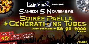 Soire paella+danse Rock/Fiesta/Disco/Danses salon
