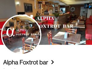 After march  l'Alpha foxtrot bar