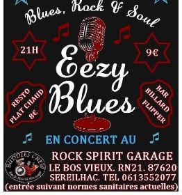 Concert rock/blues au Rock Spirit Garage Sereilhac