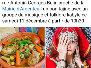 Diner et musique kabyle par groupe 